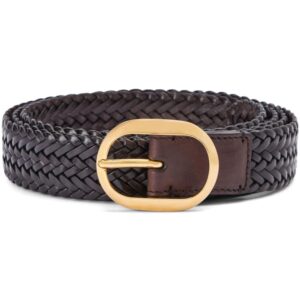 Louis Vuitton woven leather belt