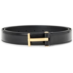 Louis Vuitton logo-buckle leather belt