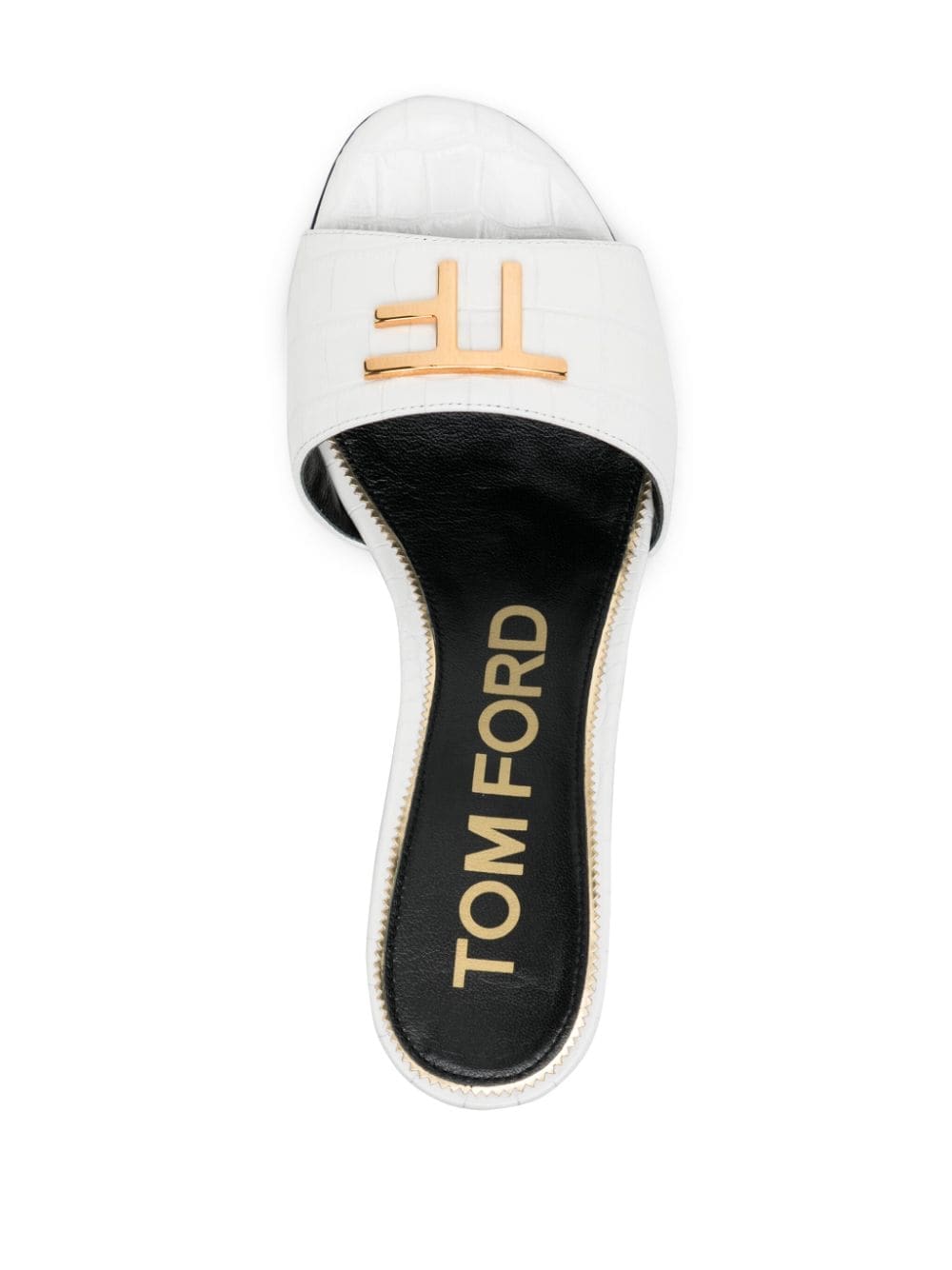 TOM FORD logo-plaque 40mm leather mules - Image 4