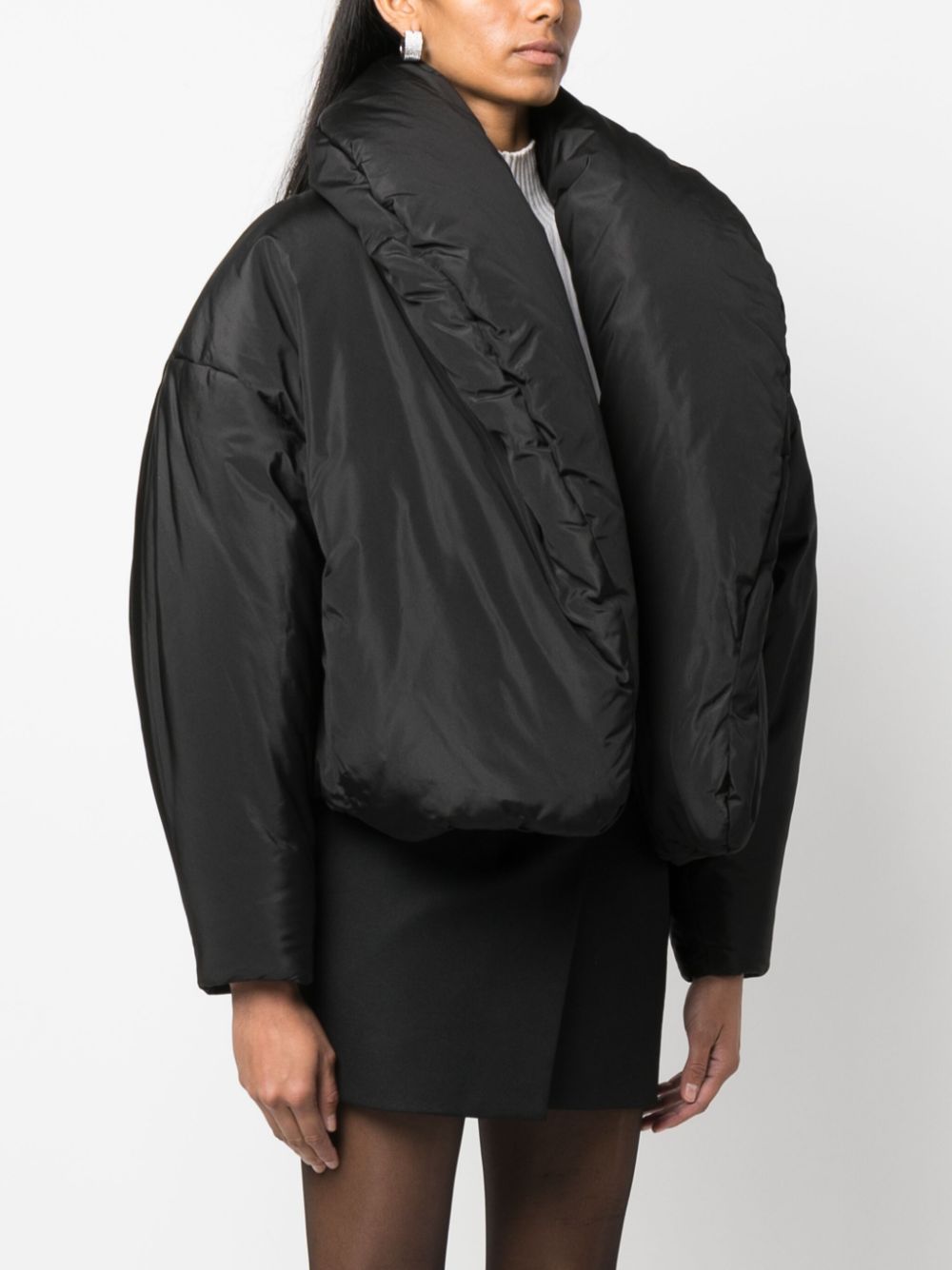Saint Laurent shawl-lapel silk oversized jacket - Image 3