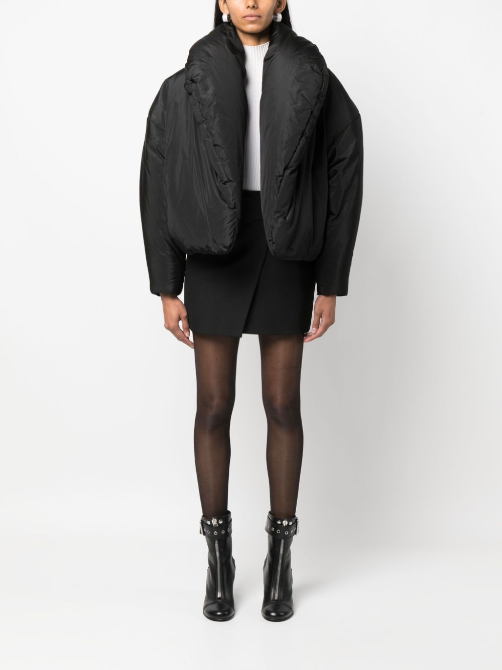 Saint Laurent shawl-lapel silk oversized jacket - Image 2