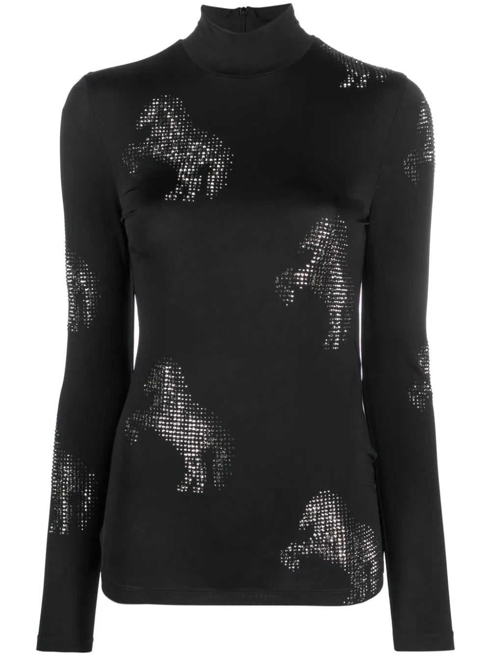 Stella McCartney stud-embellished horse-motif top