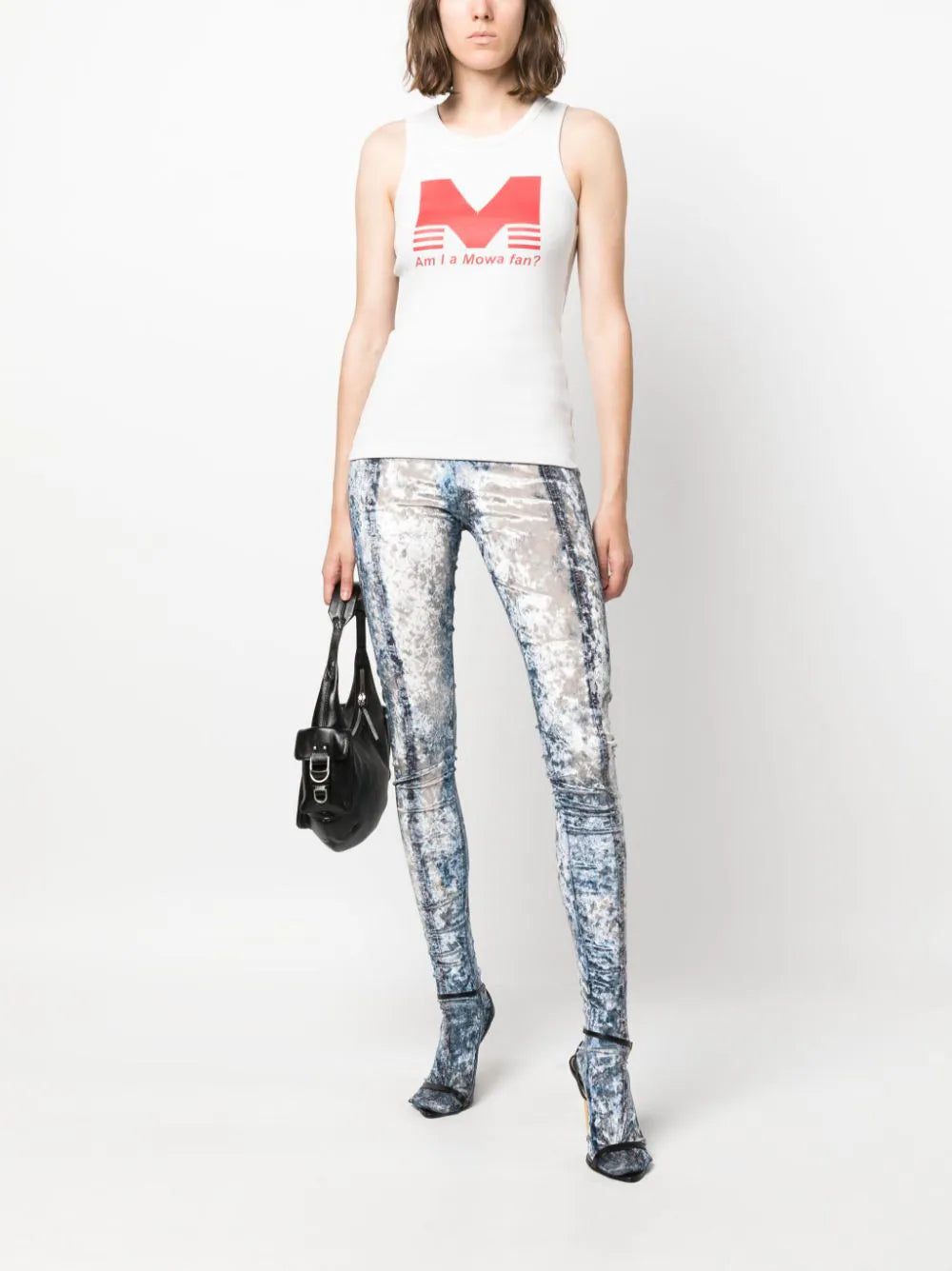 Diesel P-Kolvet crushed-velvet leggings - Image 2