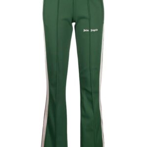 Palm Angels logo-print flared track pants