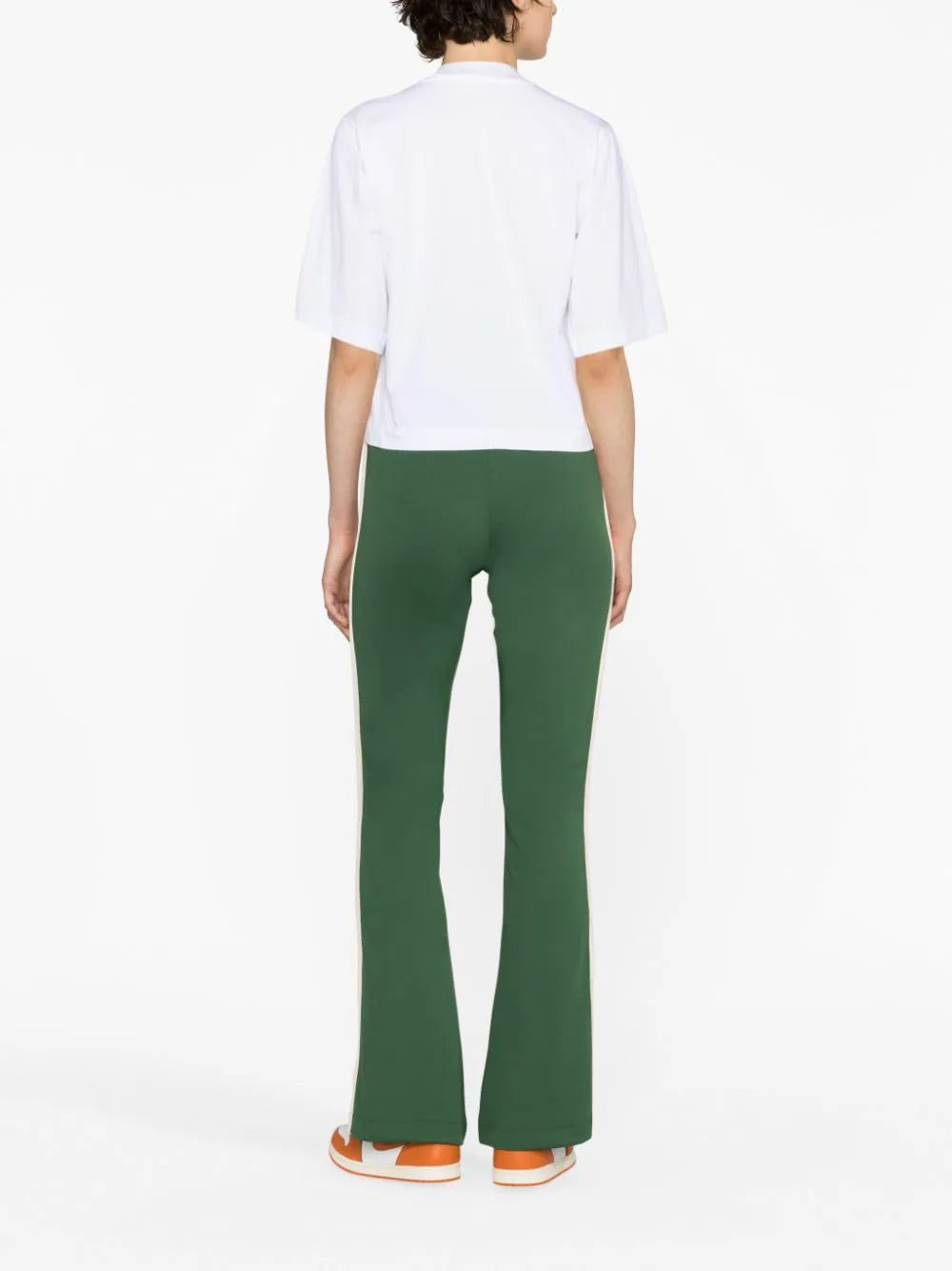 Palm Angels logo-print flared track pants - Image 2