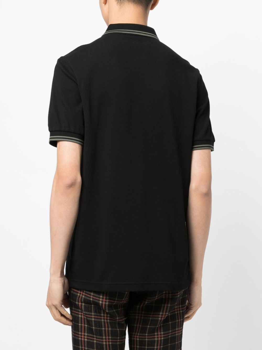 Fred Perry contrast-trim cotton polo shirt - Image 4