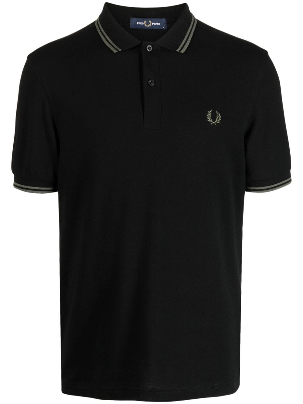 Fred Perry contrast-trim cotton polo shirt