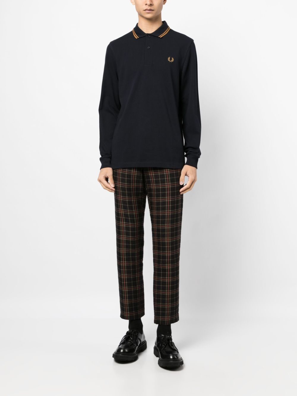 Fred Perry logo-embroidered cotton polo shirt - Image 2