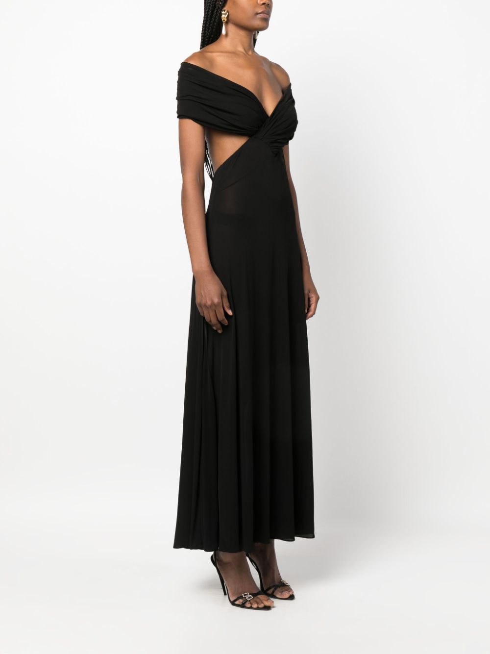 Saint Laurent off-shoulder maxi dress - Image 3