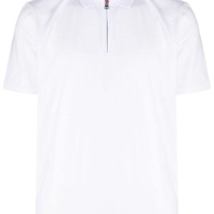 HUGO half-zip cotton-blend polo shirt