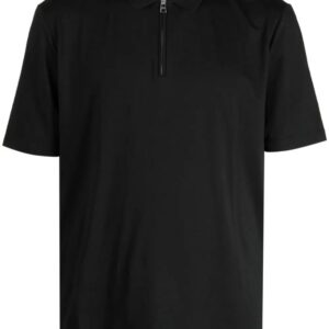 HUGO half-zip cotton blend polo shirt