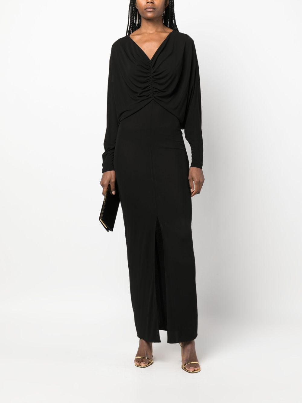 Saint Laurent draped maxi dress - Image 2