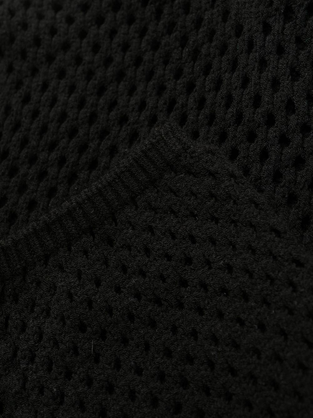 Off-White intarsia-logo mesh knitted dress - Image 7