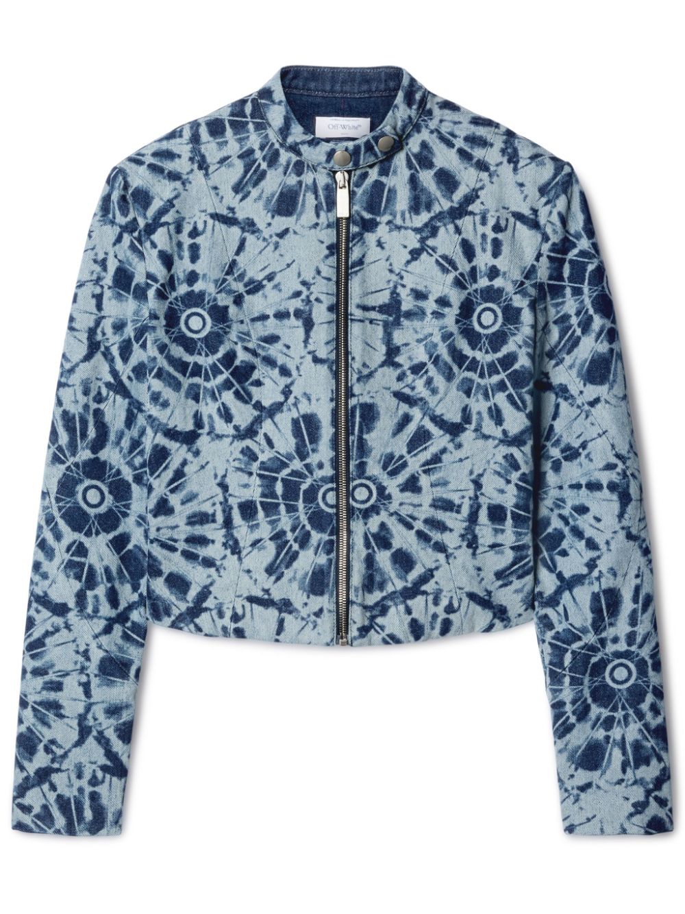 Off-White tie-dye zipped denim jacket