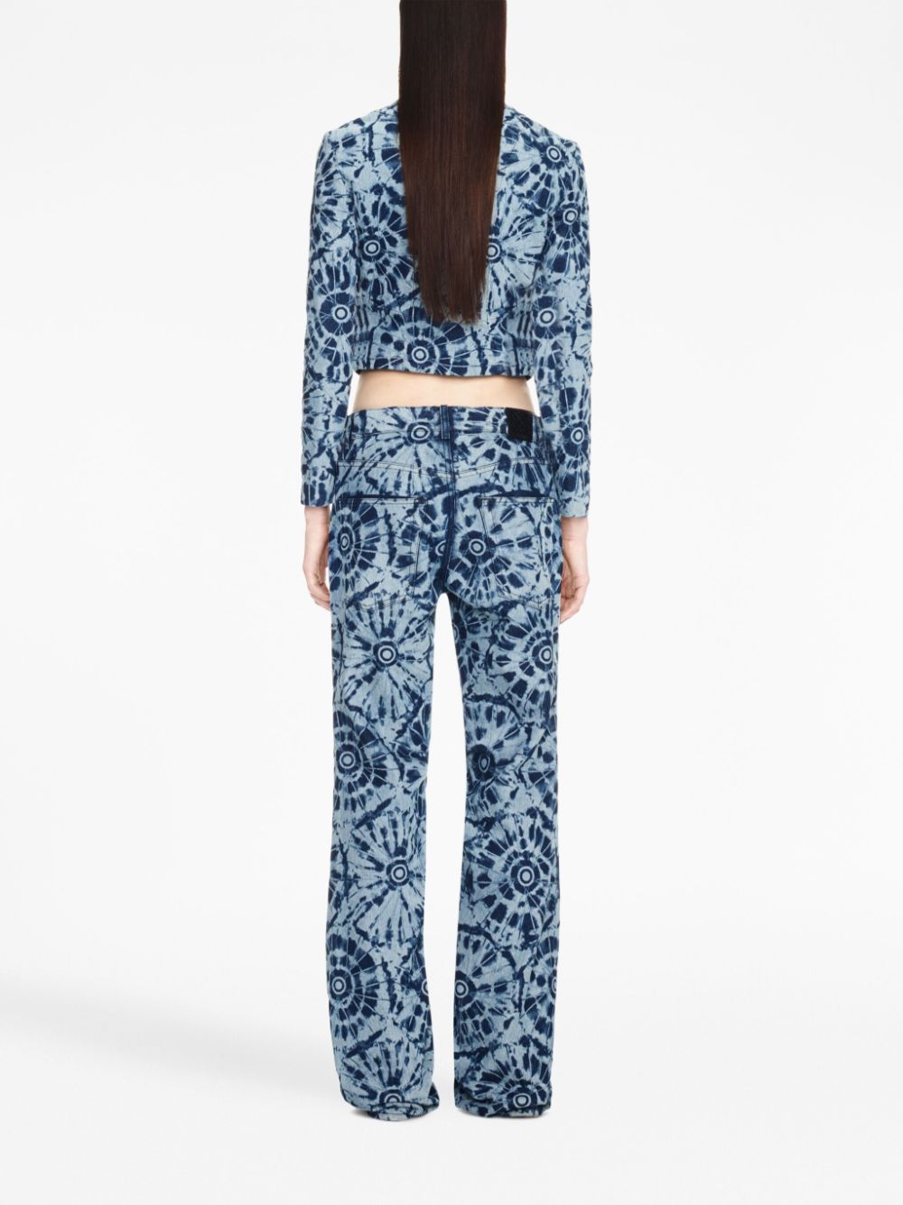 Off-White tie-dye zipped denim jacket - Image 3