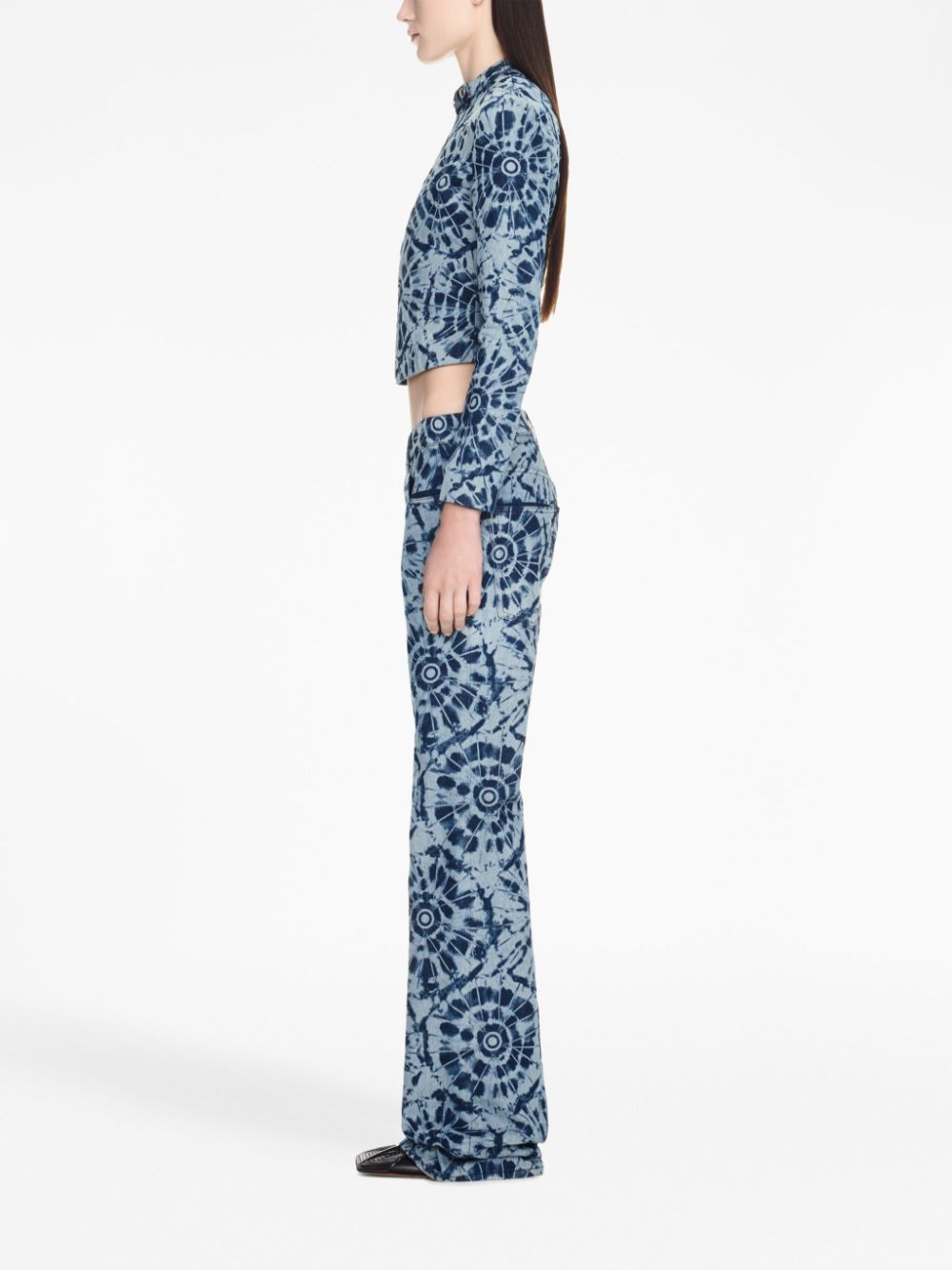 Off-White tie-dye zipped denim jacket - Image 2