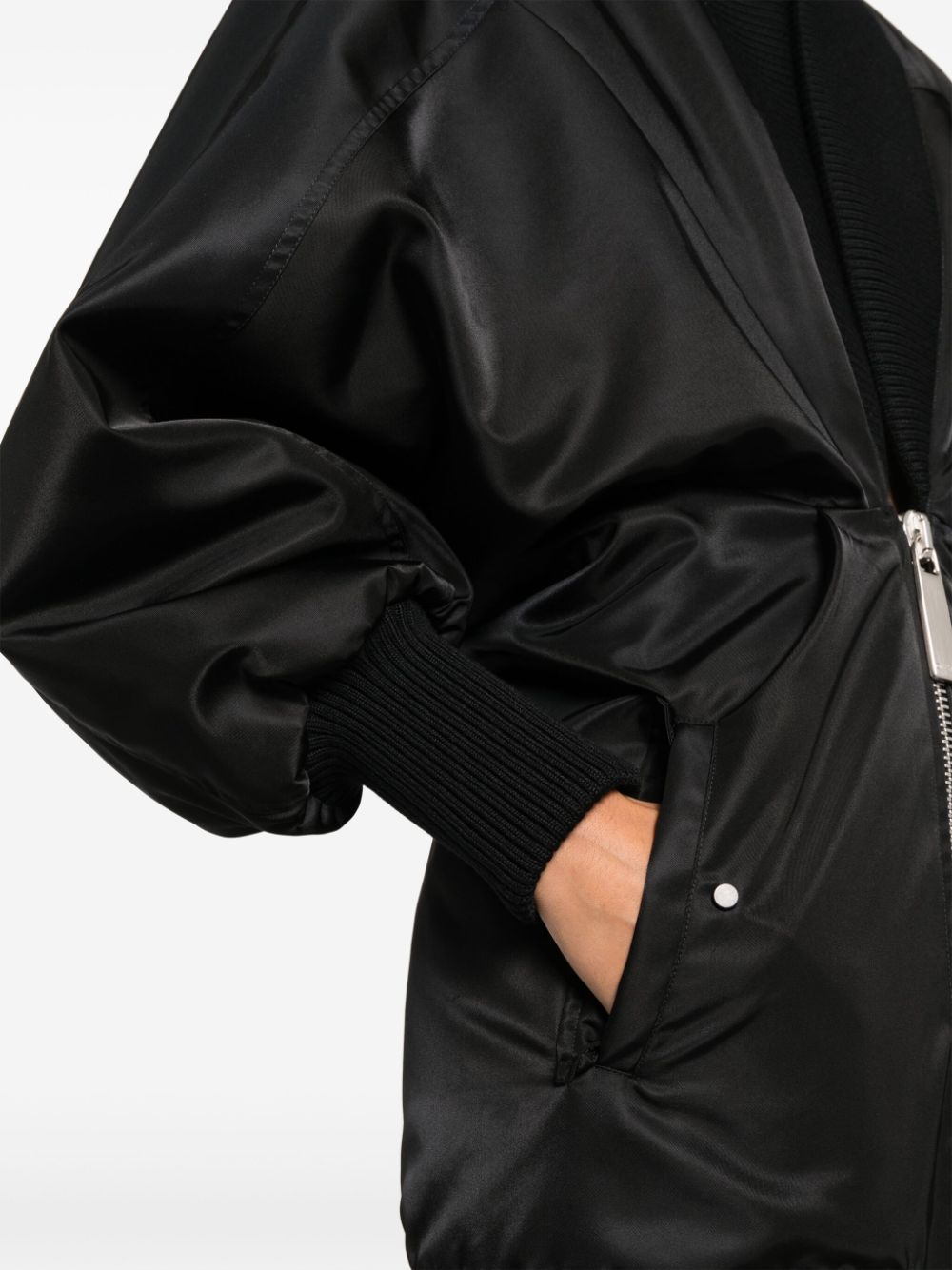 Off-White puff-sleeve zipped minidress - Image 5