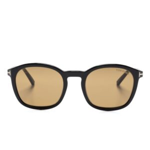 TOM FORD Eyewear tortoiseshell-effect round-frame sunglasses