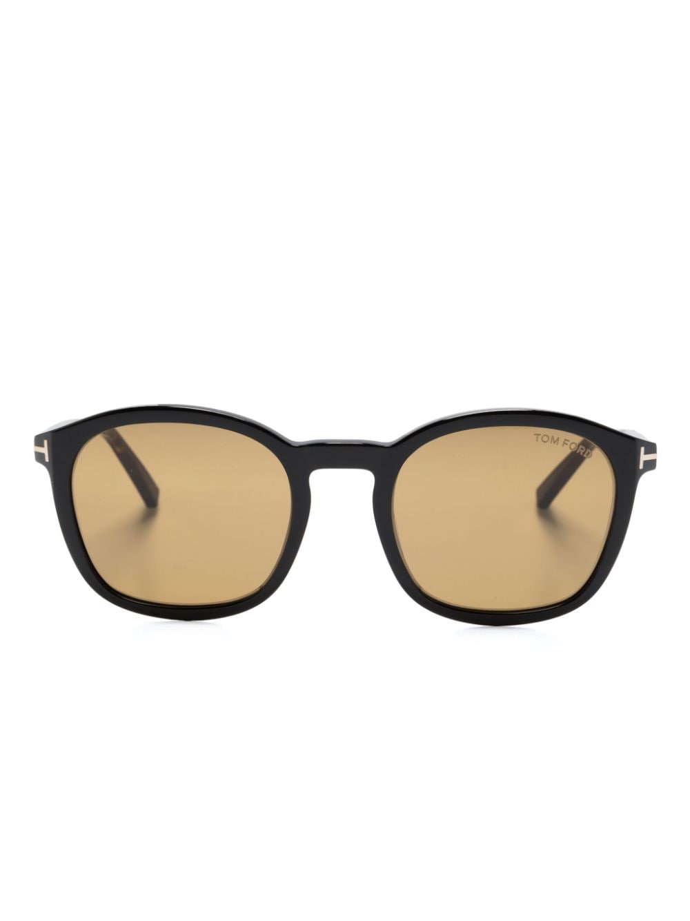 TOM FORD Eyewear tortoiseshell-effect round-frame sunglasses
