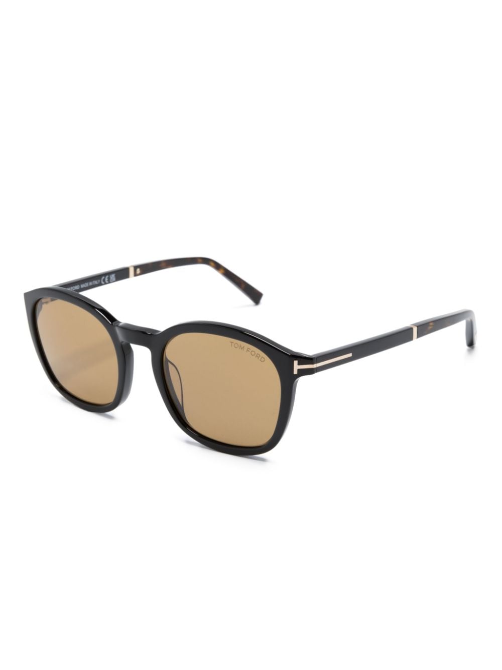 TOM FORD Eyewear tortoiseshell-effect round-frame sunglasses - Image 2