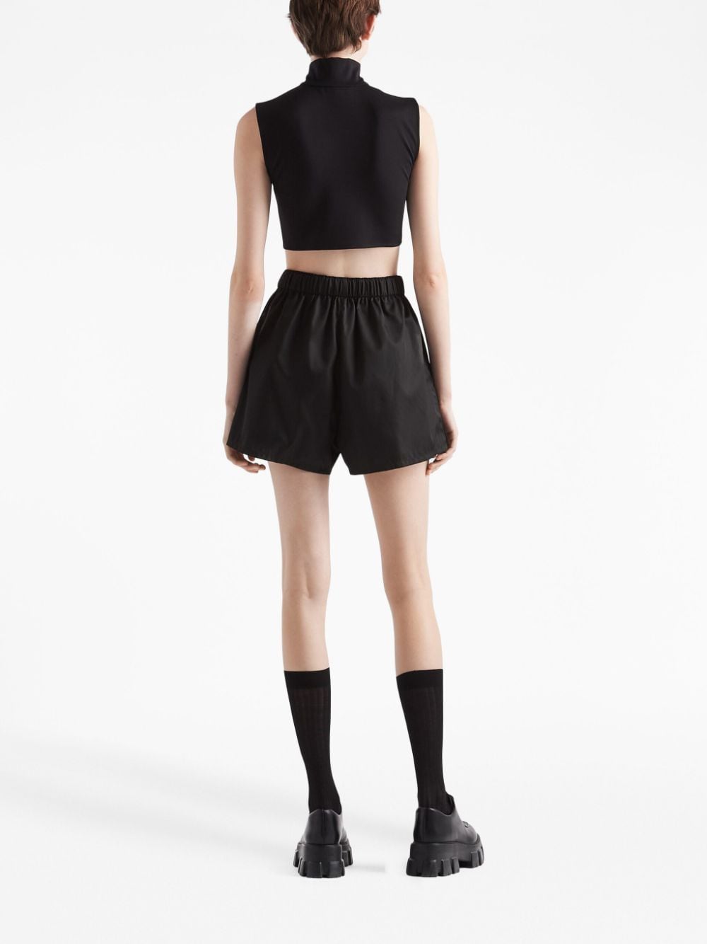 Prada sleeveless roll-neck crop top - Image 3