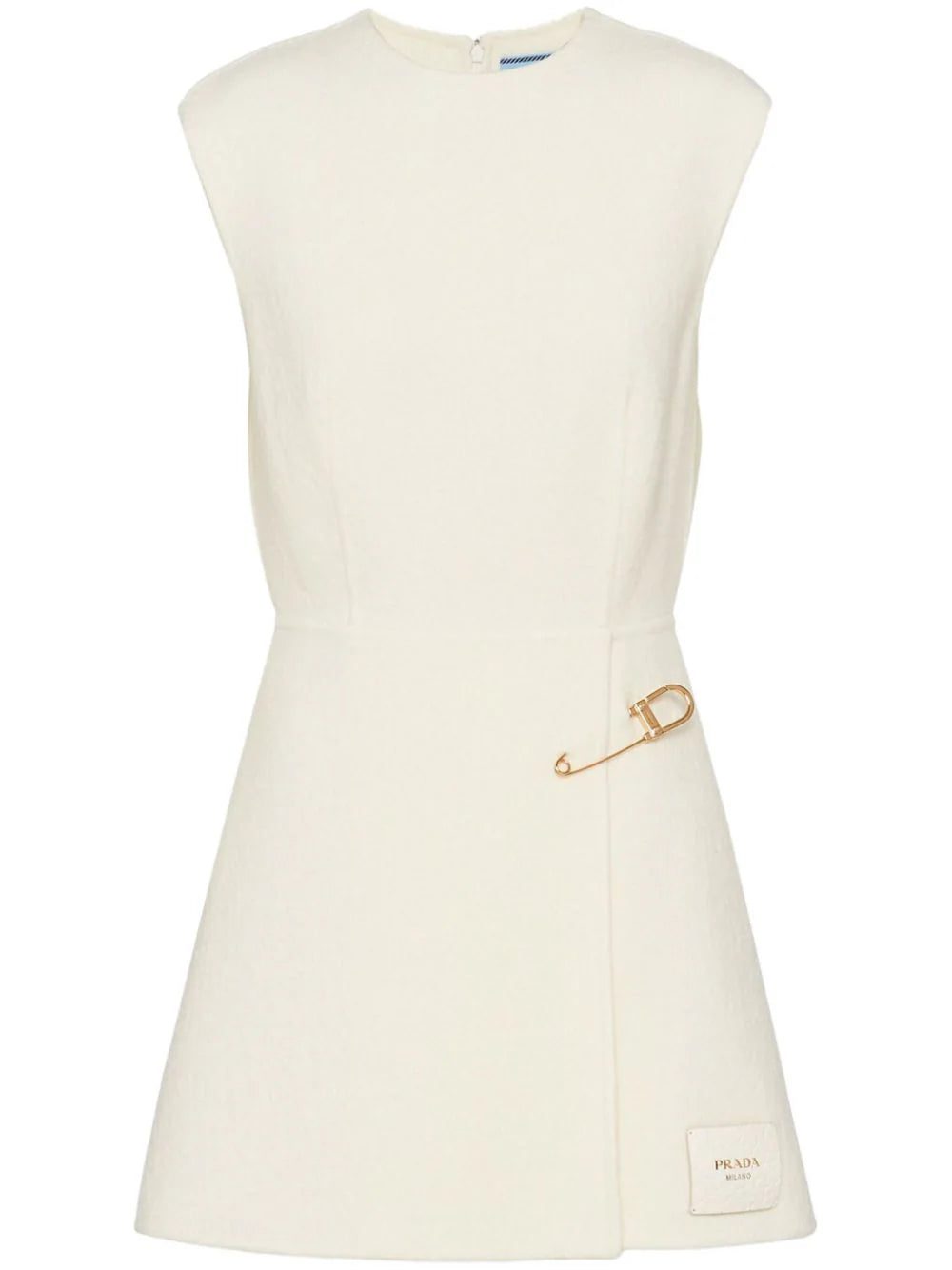 Prada safety pin-detail minidress