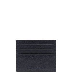 Emporio Armani logo-rubberised leather card holder