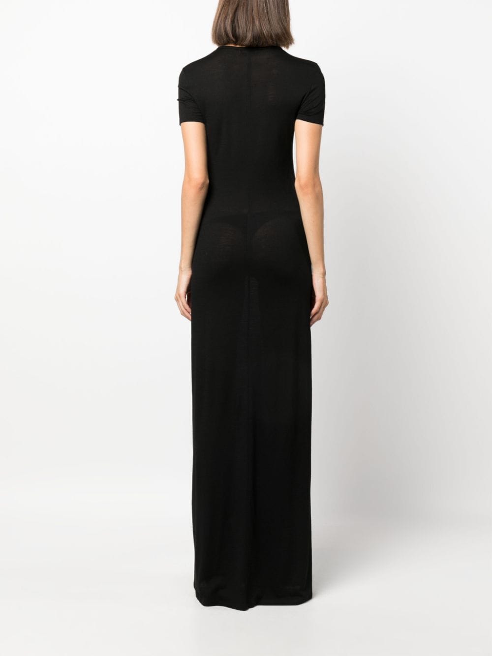 Saint Laurent crew-neck wool maxi dress - Image 4