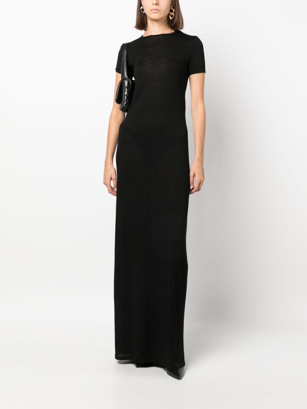 Saint Laurent crew-neck wool maxi dress - Image 2