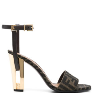 FENDI  Zucca monogram heeled sandals