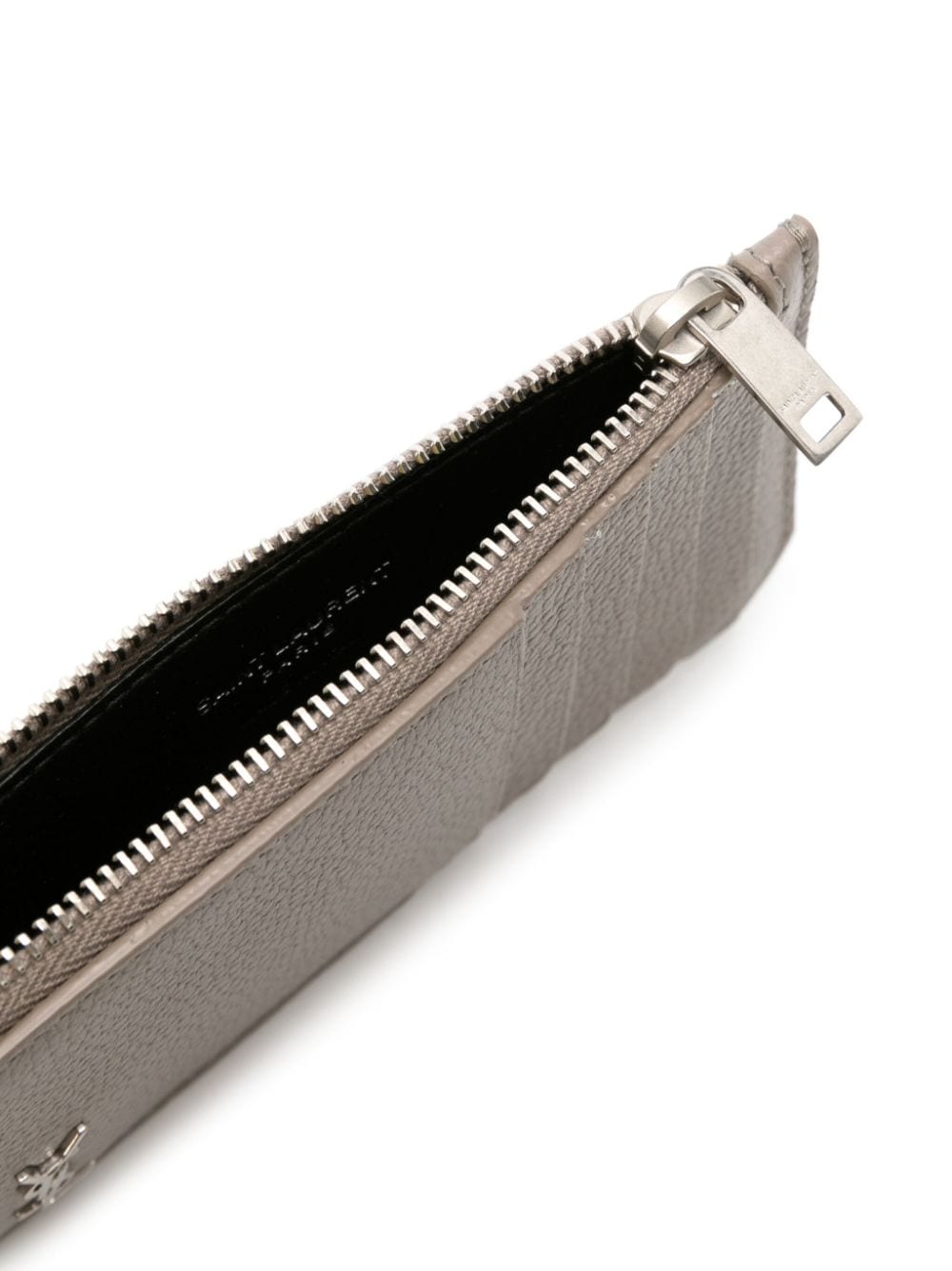 Saint Laurent logo-plaque leather cardholder - Image 3