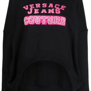 Versace logo-print cotton sweatshirt