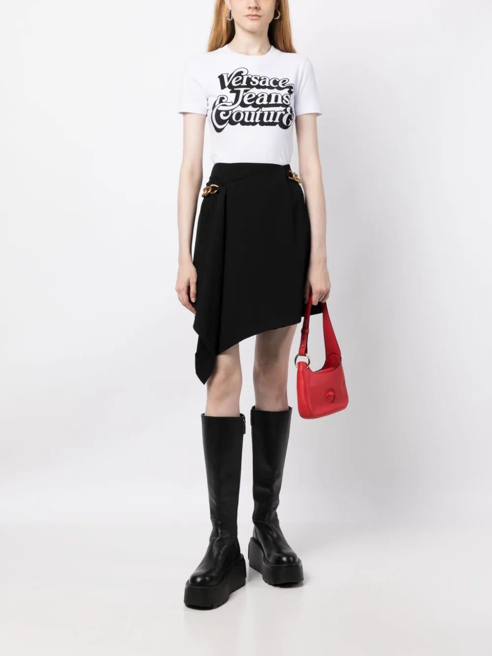 Versace rhinestone-embellished logo-print T-shirt - Image 2