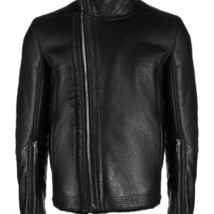 Rick Owens DRKSHDW faux-fur lining leather jacket