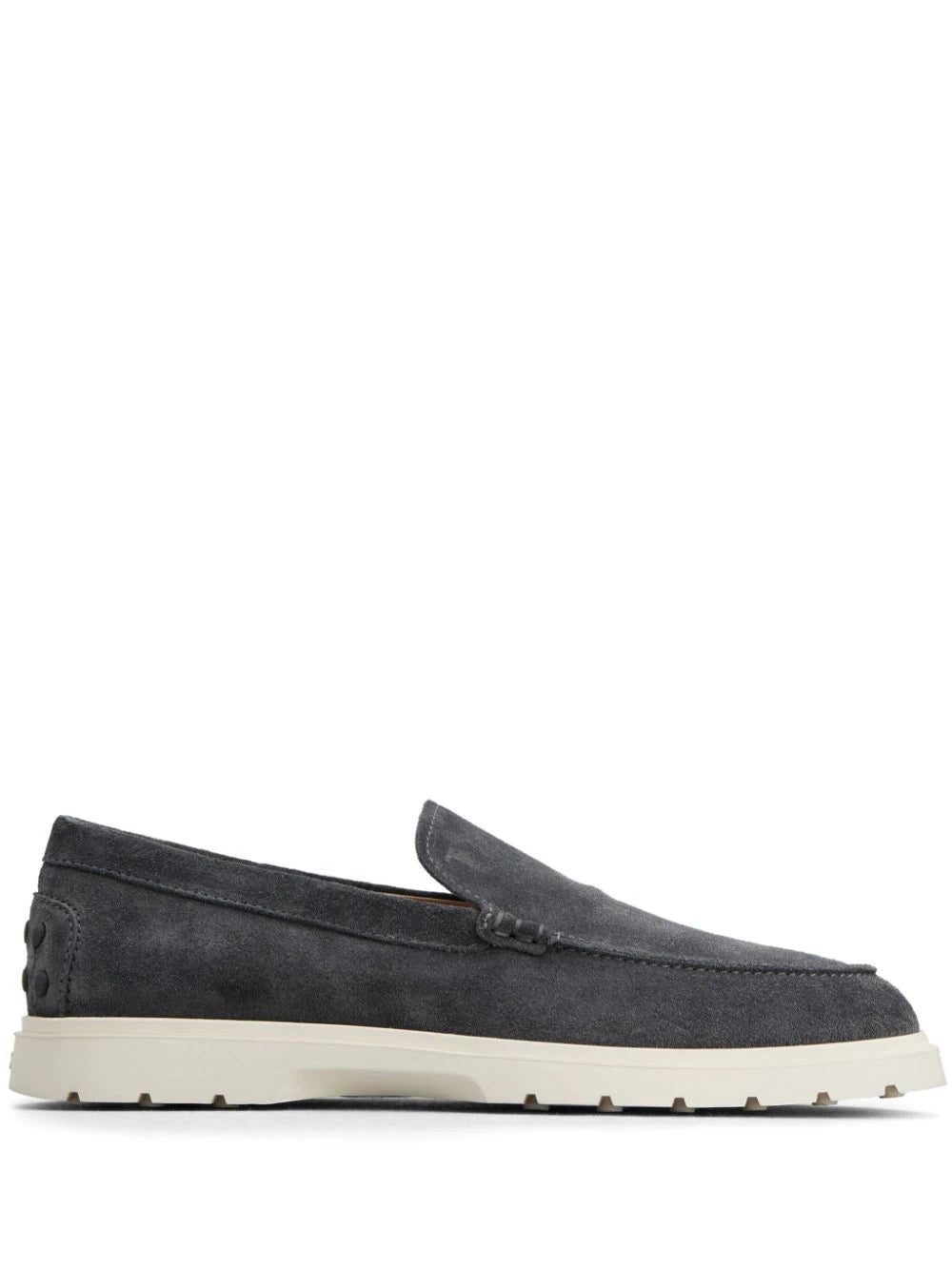 Tod's logo-debossed suede loafers