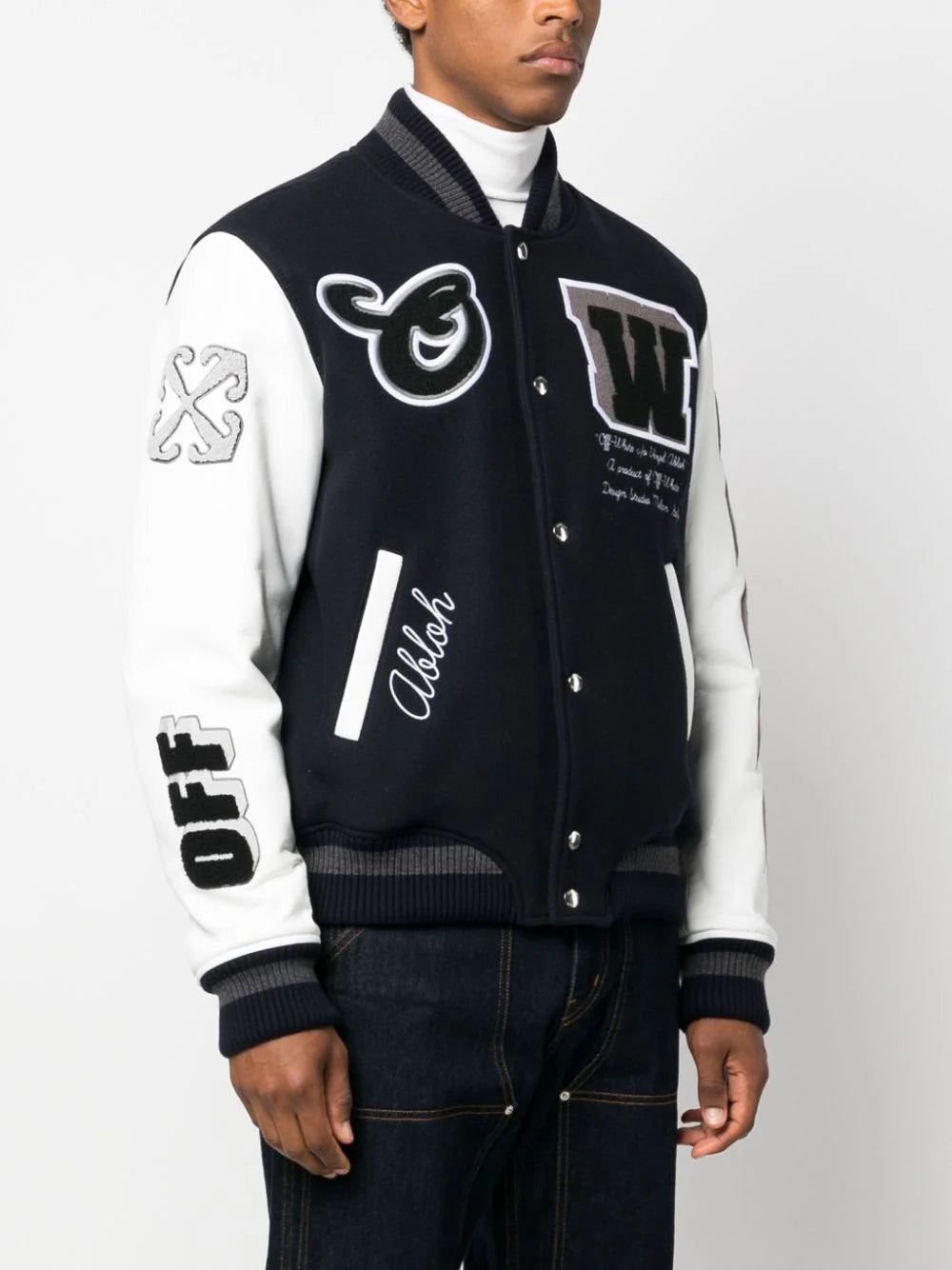 Off-White Cryst Moon Phase varsity jacket - Image 4