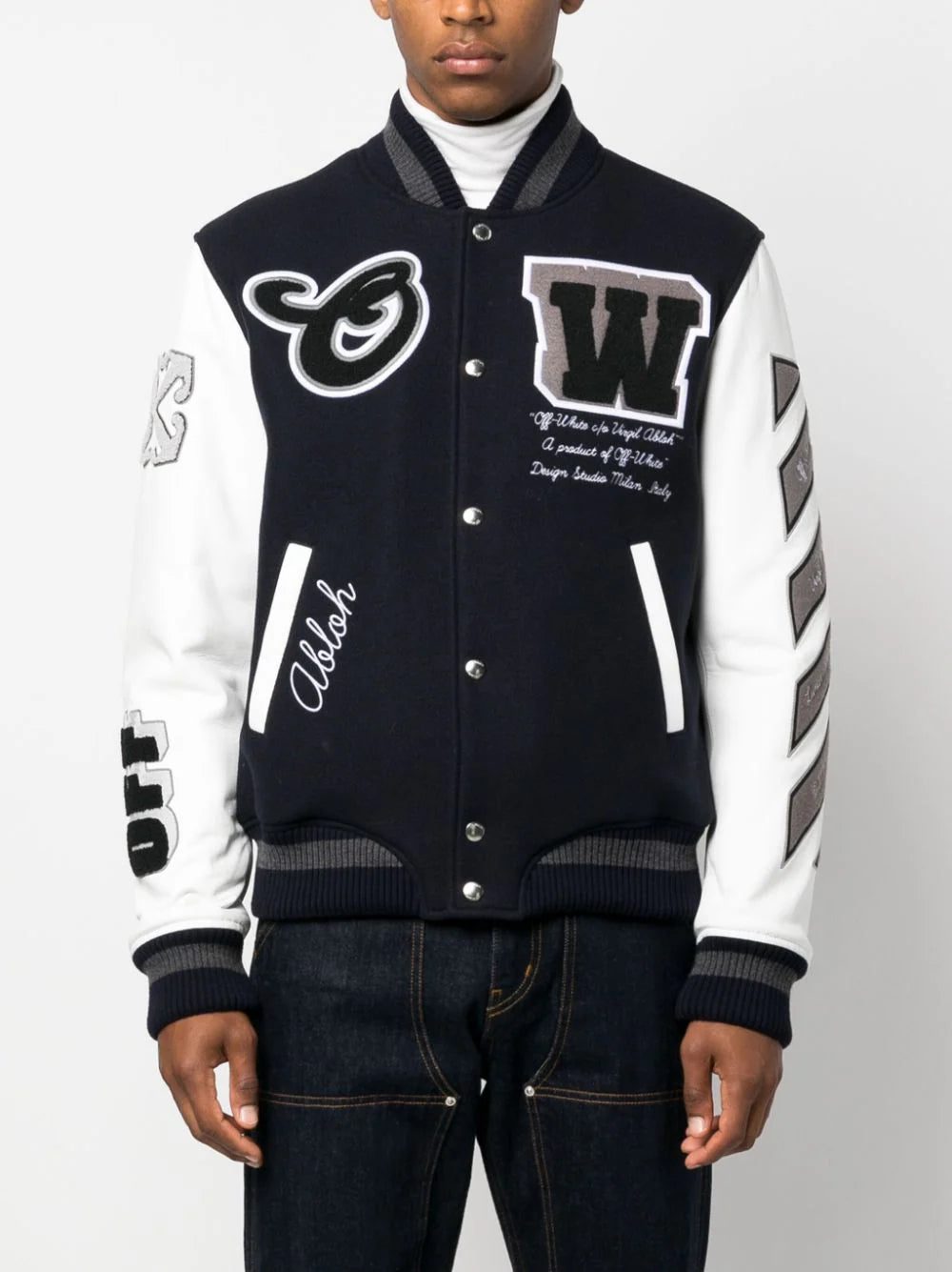 Off-White Cryst Moon Phase varsity jacket - Image 3