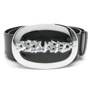 Louis Vuitton logo-plaque leather belt