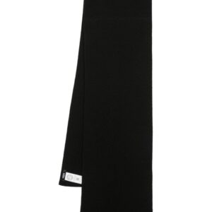 Versace  logo-patch wool scarf