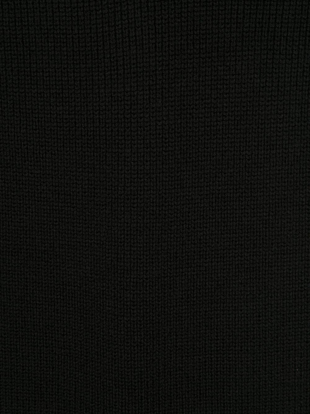 Versace logo-patch wool scarf - Image 2