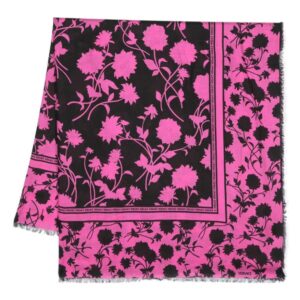 Versace  floral modal-silk scarf