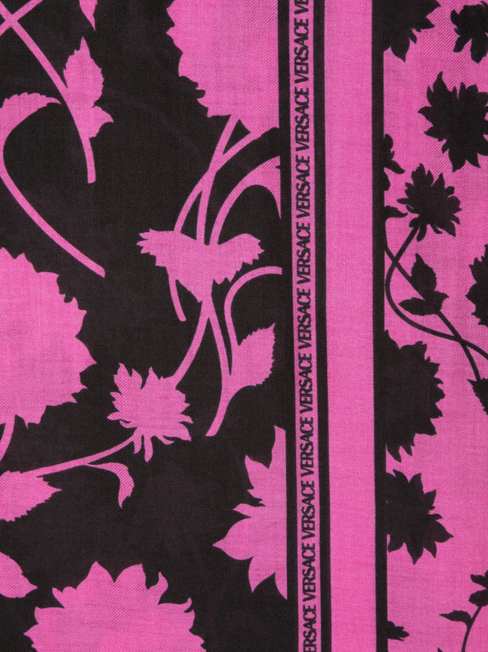 Versace floral modal-silk scarf - Image 2