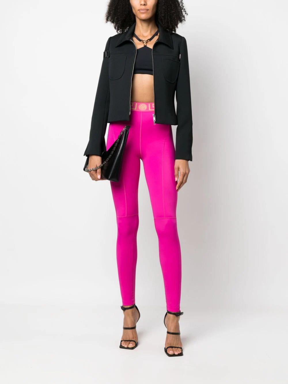 Versace Greca-pattern high-waisted leggings - Image 2
