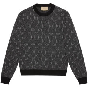 Gucci jacquard-logo wool jumper