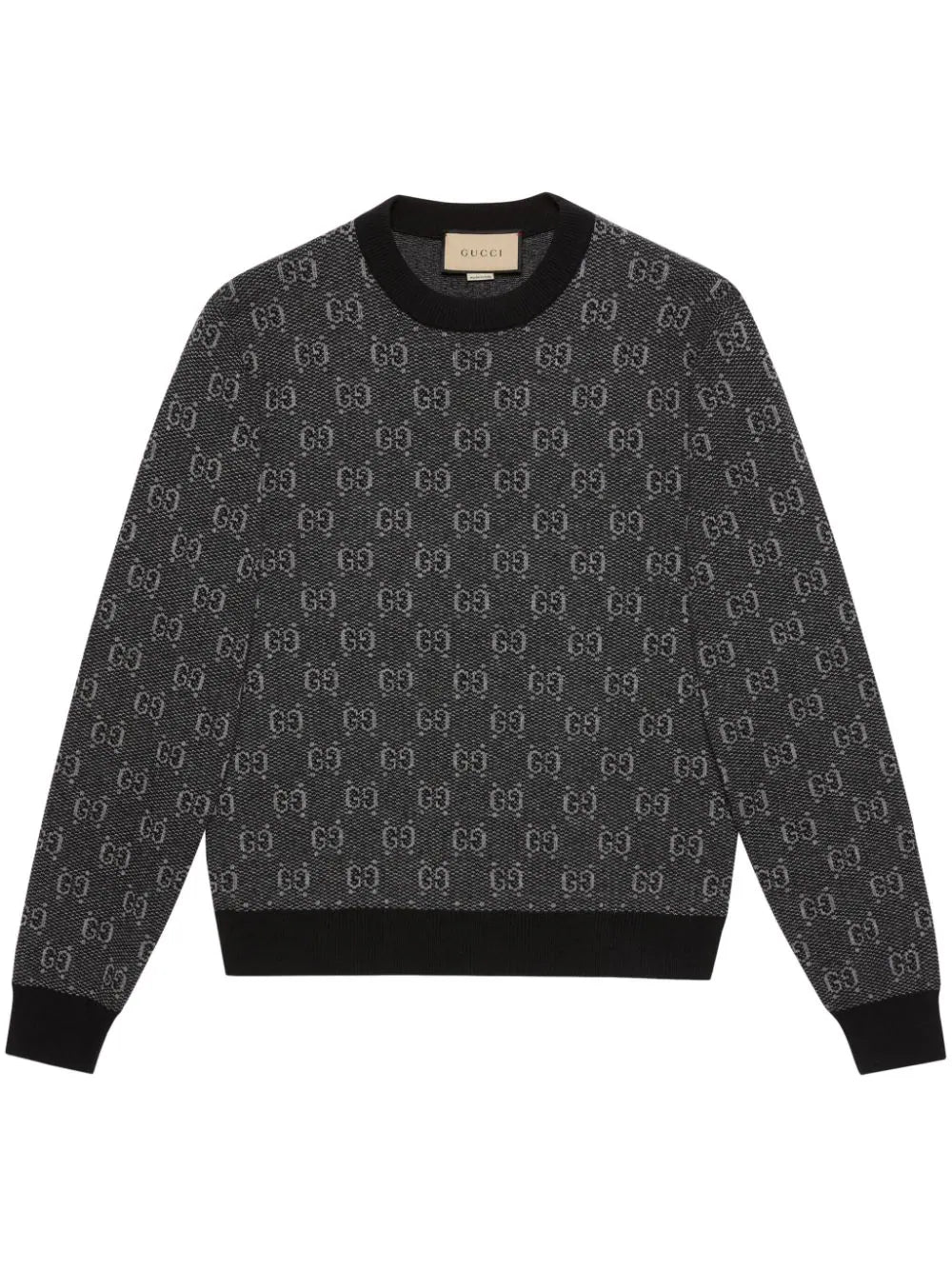 Gucci jacquard-logo wool jumper