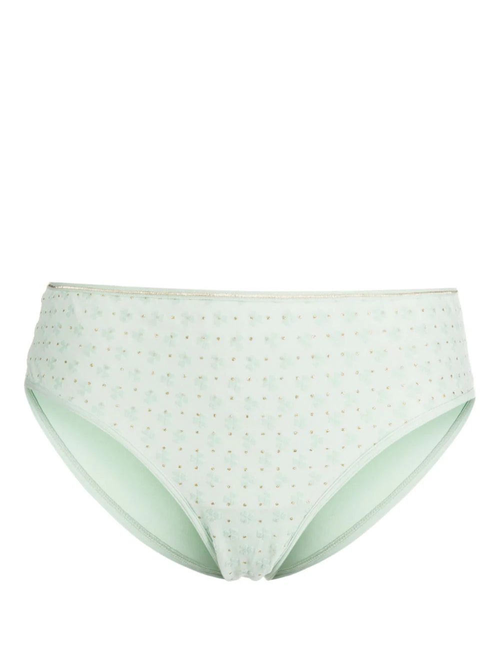 Marlies Dekkers Lucky Clover patterned-jacquard mesh thong