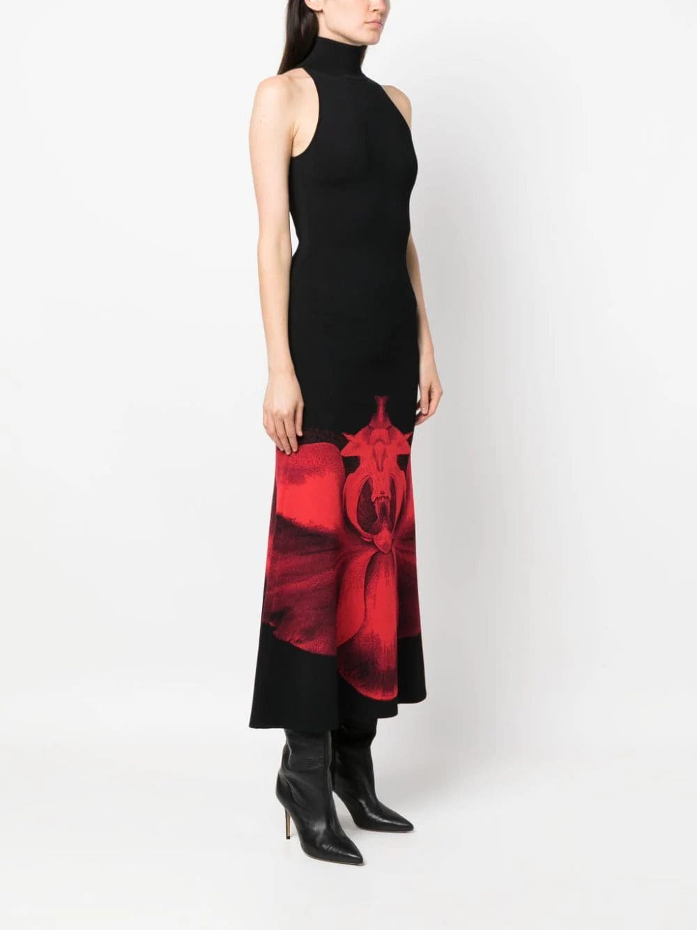 Alexander McQueen Ethereal Orchid-jacquard maxi dress - Image 3