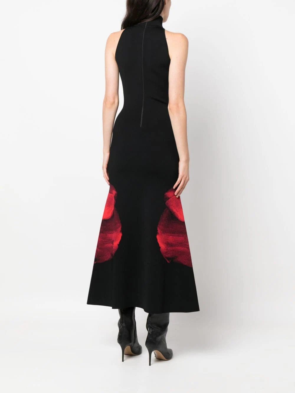 Alexander McQueen Ethereal Orchid-jacquard maxi dress - Image 4