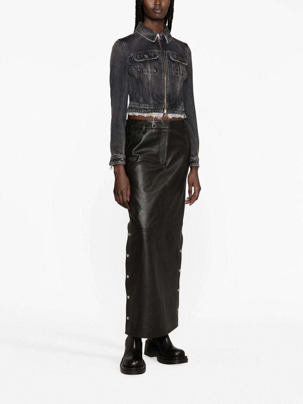 Diesel De-Slimmy-Z-S cropped denim jacket - Image 2