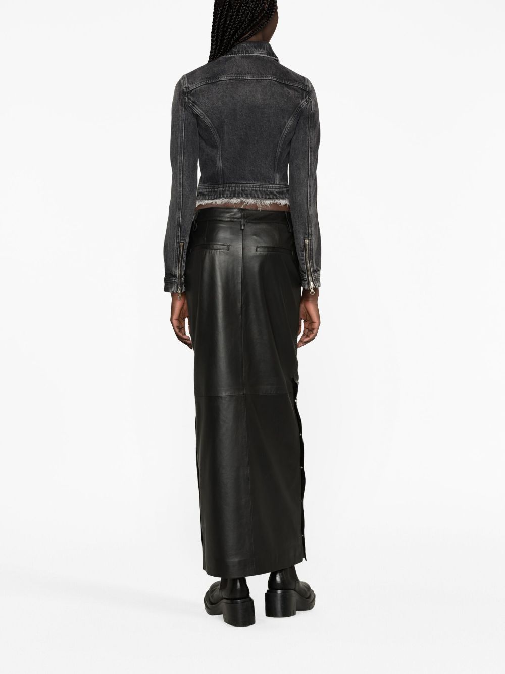 Diesel De-Slimmy-Z-S cropped denim jacket - Image 4